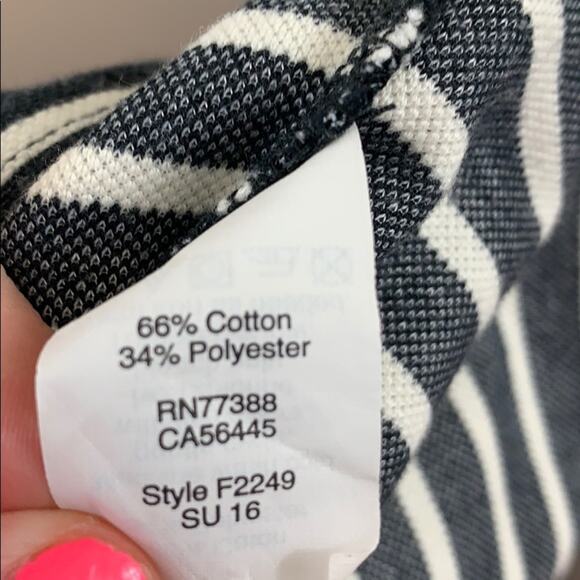 Madewell Black Effortless Striped Black/Cream Tank Dress - Picture 4 of 5